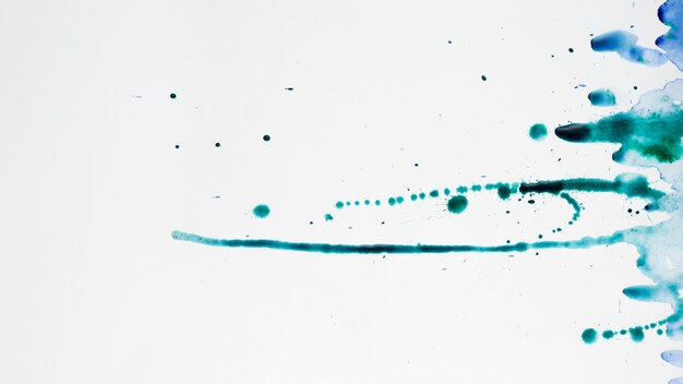 Colorful artistic stains of watercolor splashes