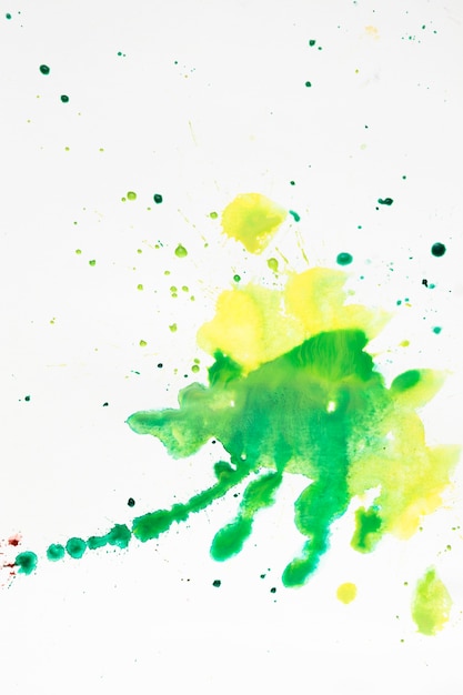 Free photo colorful artistic stains of watercolor splashes