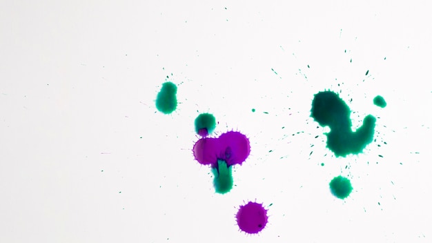 Free photo colorful artistic stains of watercolor splashes