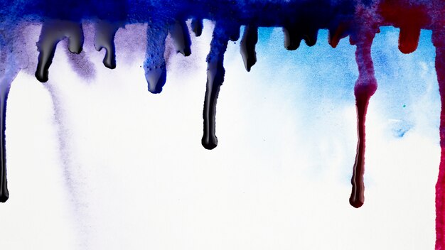 Colorful artistic stains of watercolor splashes