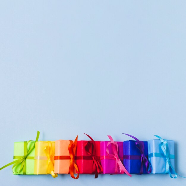 Colorful assortment of presents