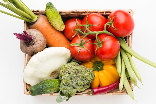 Colorful assortment of vegetables