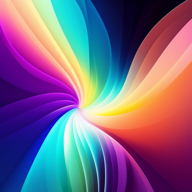 Free photo colorful background with a swirl of colors and the word rainbow on it