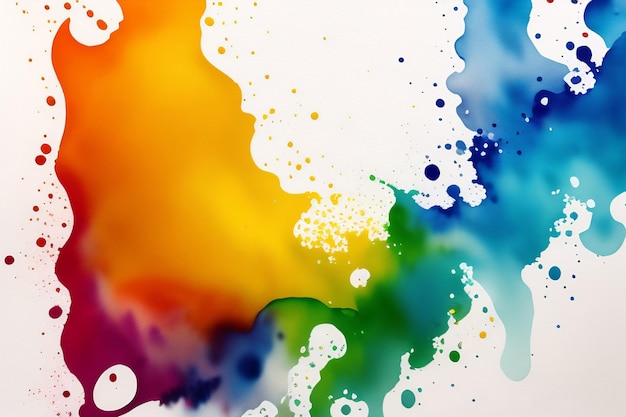 A colorful background with a white background and a rainbow of colors.
