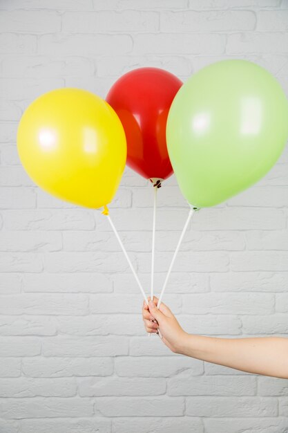 Colorful balloons for birthday concept