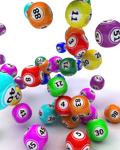 Free photo colorful bingo balls