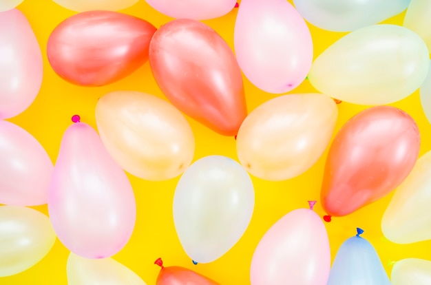 Free photo colorful birthday balloons