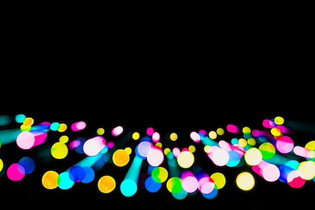 Free photo colorful blurry lights background with copyspace