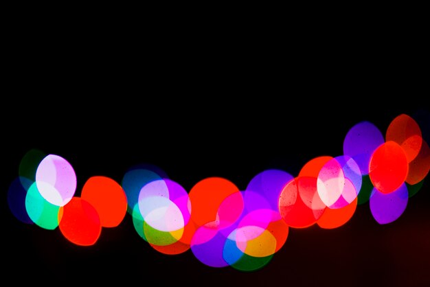 Colorful blurry lights background