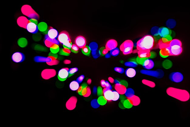 Colorful blurry lights background