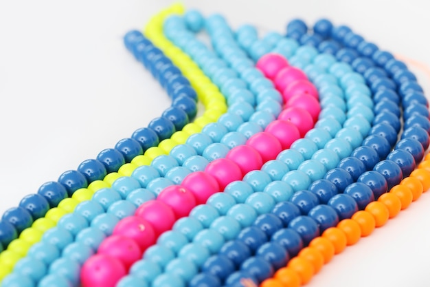 Colorful bracelet on a white background