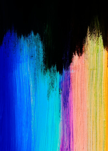 Colorful brush strokes