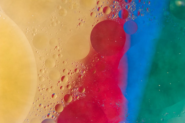 Colorful bubbles pattern over the textured background