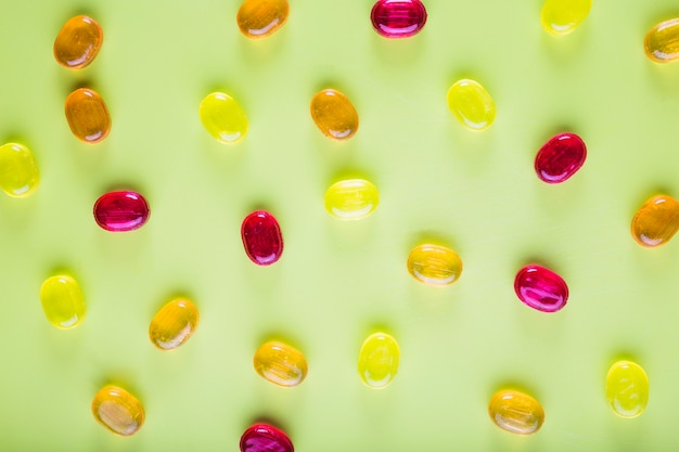 Free photo colorful candy drops