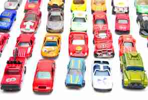 Free photo colorful cars toys