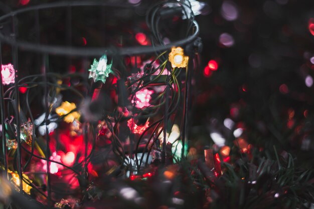Бесплатное фото Красочный рождественский декор