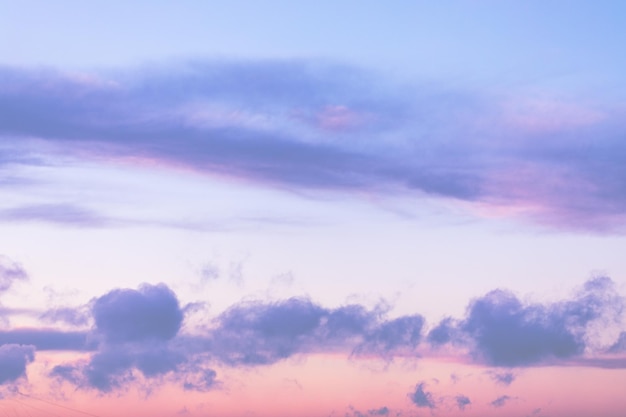 Free photo colorful cloudy sky at sunset gradient color sky texture abstract nature background very peri