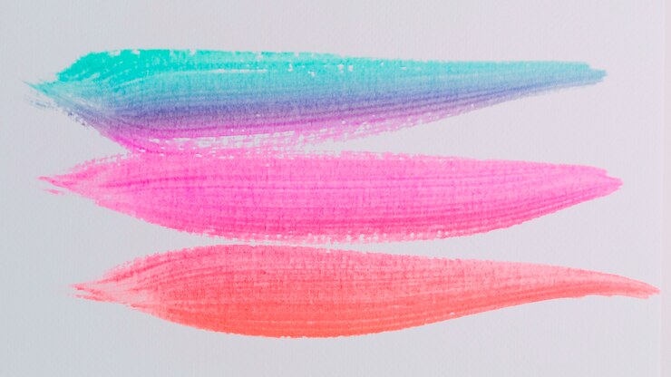 Free Photo colorful compostion with watercolor brushstrokes