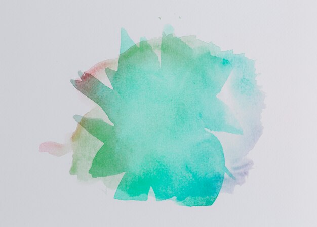 Colorful compostion with watercolor brushstrokes