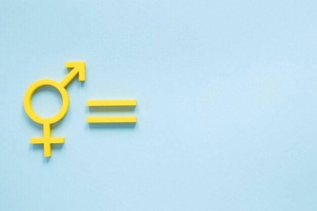 Colorful equal rights concept with flat design