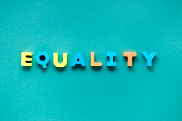 カラフルな平等の権利概念