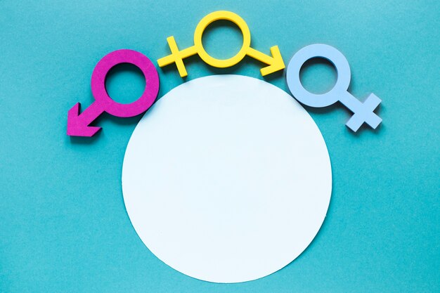 Free Photo colorful equal rights symbols concept