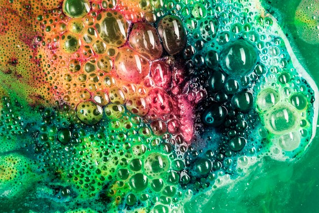 Colorful foam texture