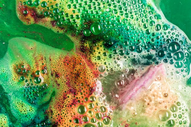 Colorful foam texture