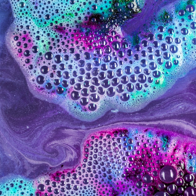 Free photo colorful foam texture