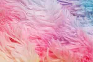 Free photo colorful fur close up detail