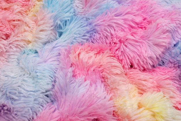 Free photo colorful fur close up