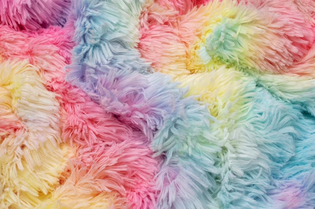 Free photo colorful fur close up