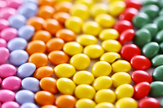 Бесплатное фото Разноцветные глазированные конфеты