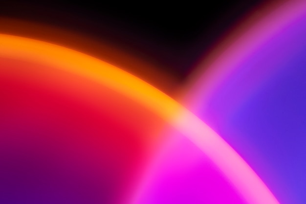 무료 사진 네온 led 빛으로 다채로운 그라데이션 배경