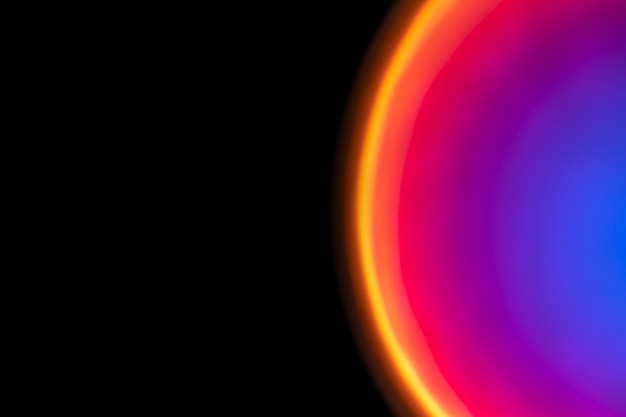 네온 led 빛으로 다채로운 그라데이션 배경