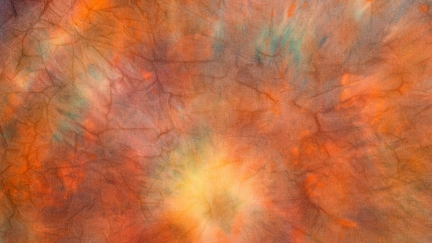 Colorful gradient tie-dye fabric surface