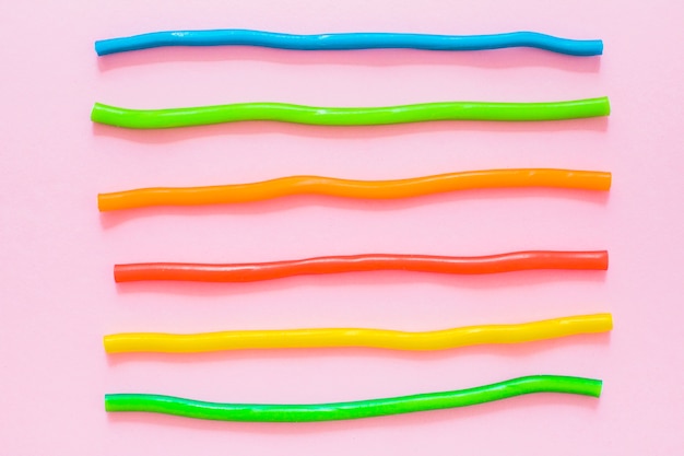 Colorful jelly sticks