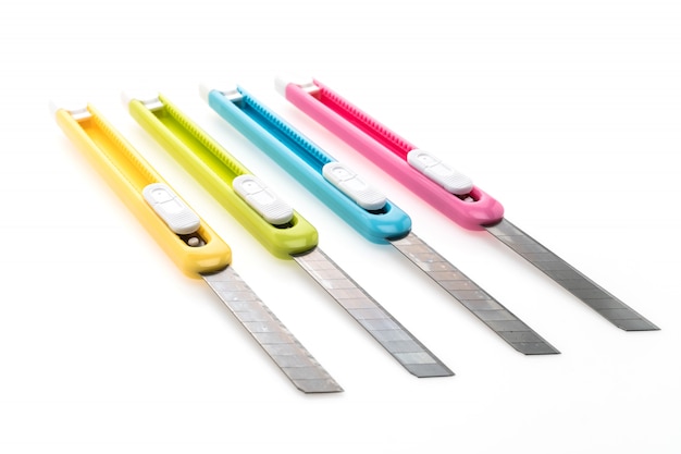 Free photo colorful knife cutter