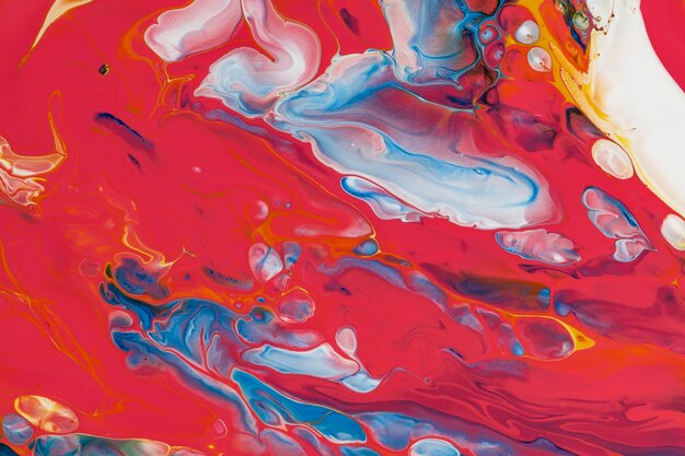 Colorful liquid marble background abstract flowing texture experimental art