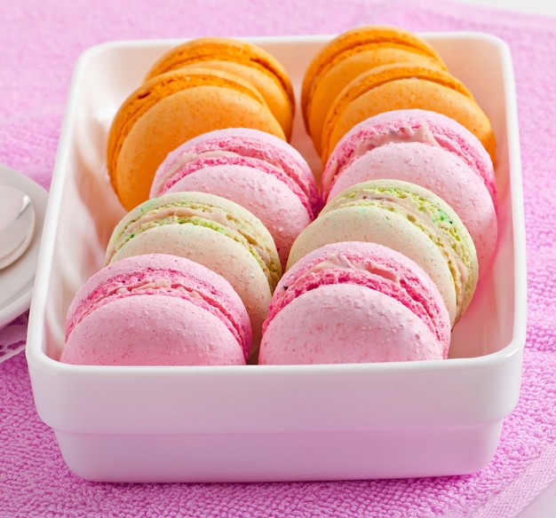 Colorful macaroons