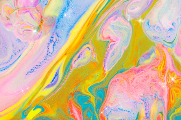 Colorful marble swirl background handmade abstract flowing texture experimental art