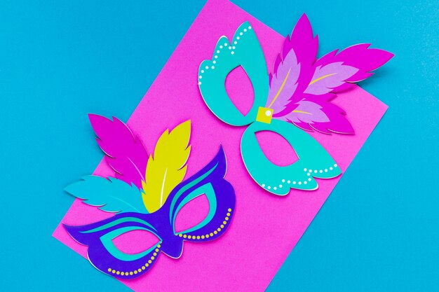 colorful masks for carnival