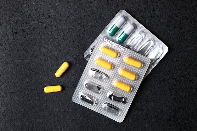 Free photo colorful medicines