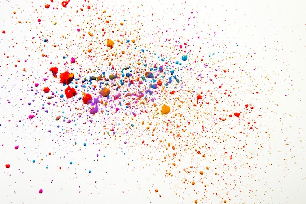 Colorful mess of watercolor drops