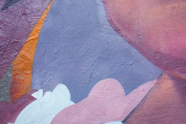 다채로운 벽화 낙서 벽지