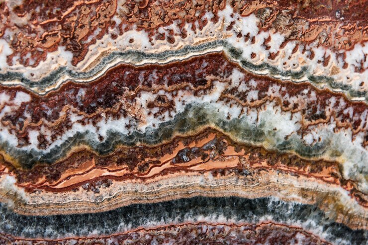 Free Photo colorful natural mineral agate decoration
