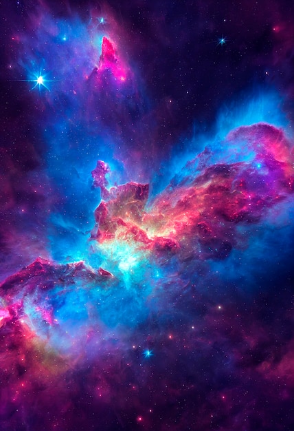 Colorful nebulosa