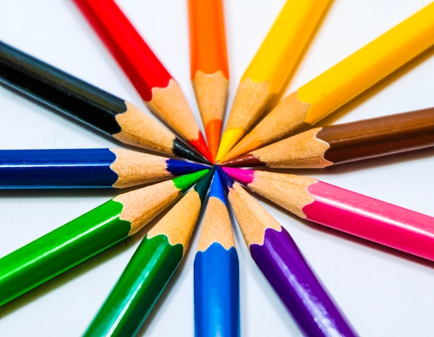 다채로운 연필 정렬