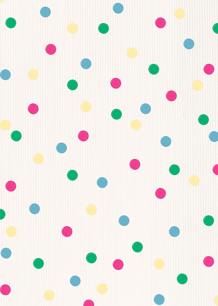 Free photo colorful polka dot patterned