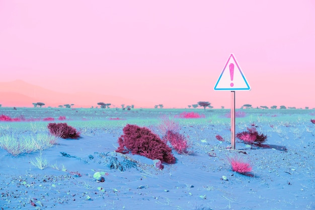 colorful retro vaporwave landscape